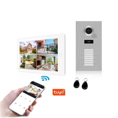 Interkom Telepon Pintu Video Interkom Berkabel 10 Inci