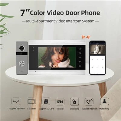 Interkom Bel Pintu Video Wifi Cerdas Tuya Rumah Pintar